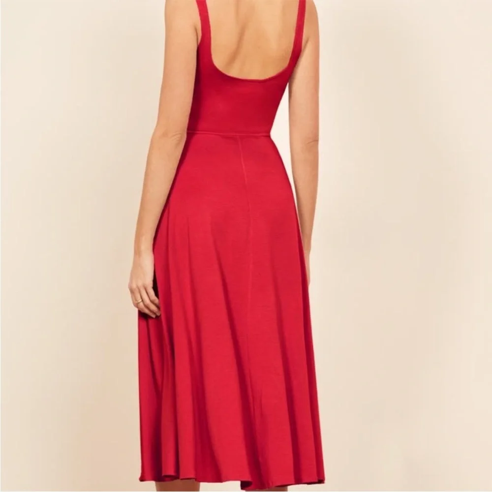 Like NEW! Reformation Rou Dress XS - Red - Picture 3 of 5